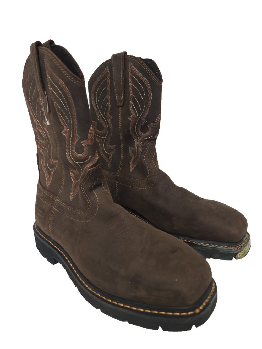 Cody James Men's Waterproof Comp Toe Western Work Boots C9PR2 Brown Size 10D